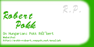 robert pokk business card